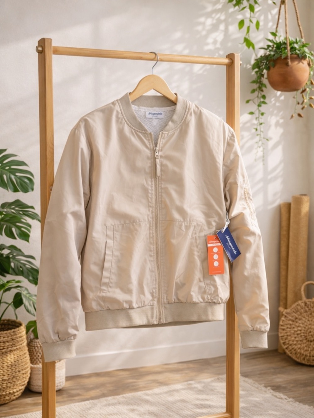 Aeropostale Lightweight Bomber Jacket Zip Front Casual Windbreaker